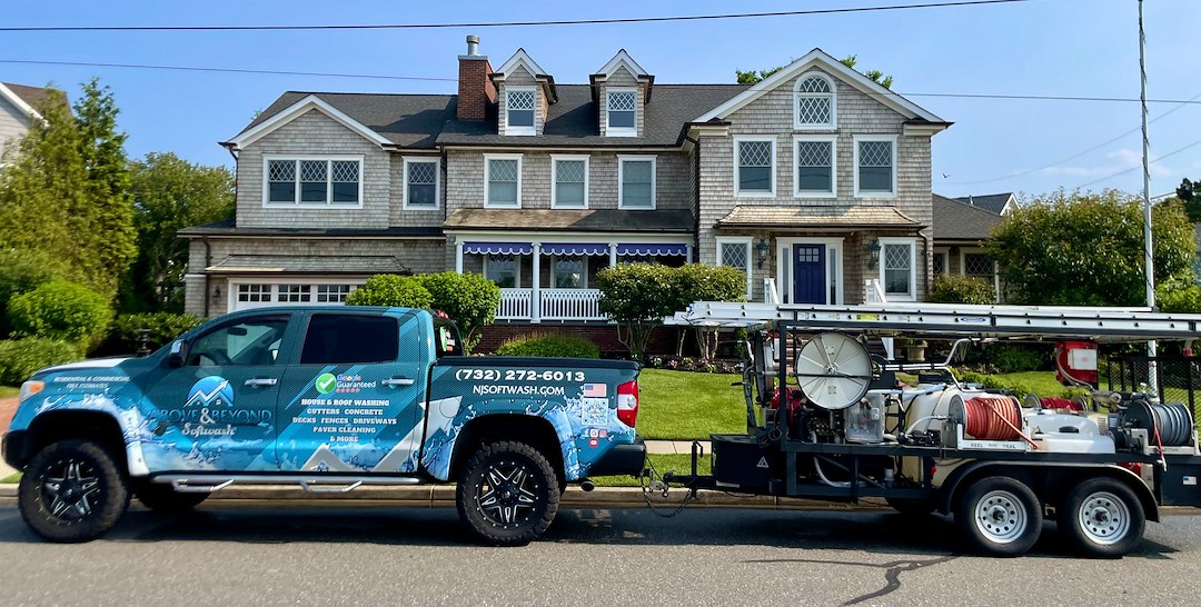 Full Exterior Soft Wash & Hardscape Surface Revival in Spring Lake, NJ