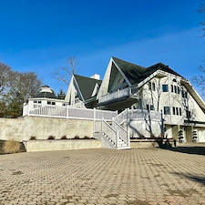 Little-Silver-Curb-Appeal-Overhaul-Restoring-Massive-Paver-Driveway-Eliminating-Moss-Technical-3-Story-House-Wash 7