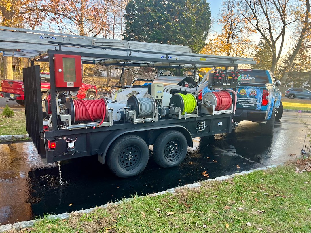 Middletown NJ Soft Wash: Composite Deck Restoration & 2-Story Vinyl Siding Reset Image