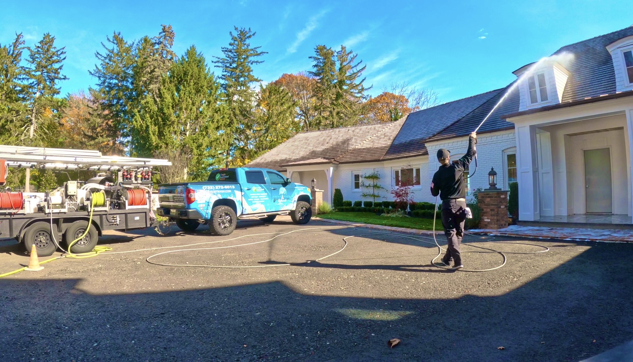 Navesink River Estate Soft Washing: Why Your Waterfront View is Killing Your Curb Appeal Living on the Navesink or the Shrewsbury River is  Image