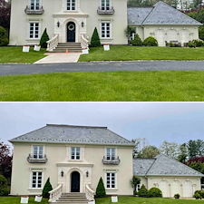 Rumson-Estate-Exterior-Restoration-Slate-Roof-Wash-Stucco-House-Cleaning-Travertine-Restoration 6