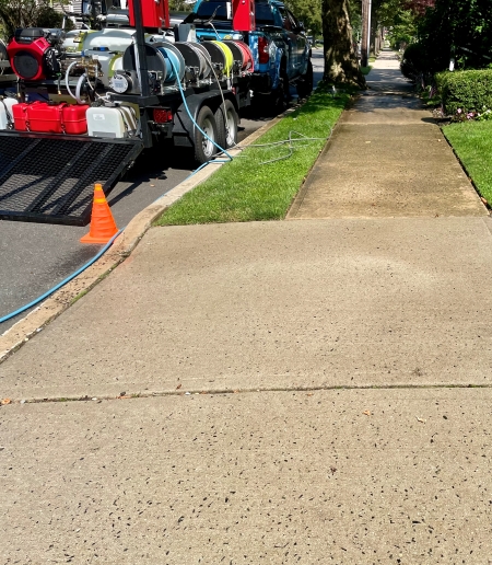 Sidewalk cleaning